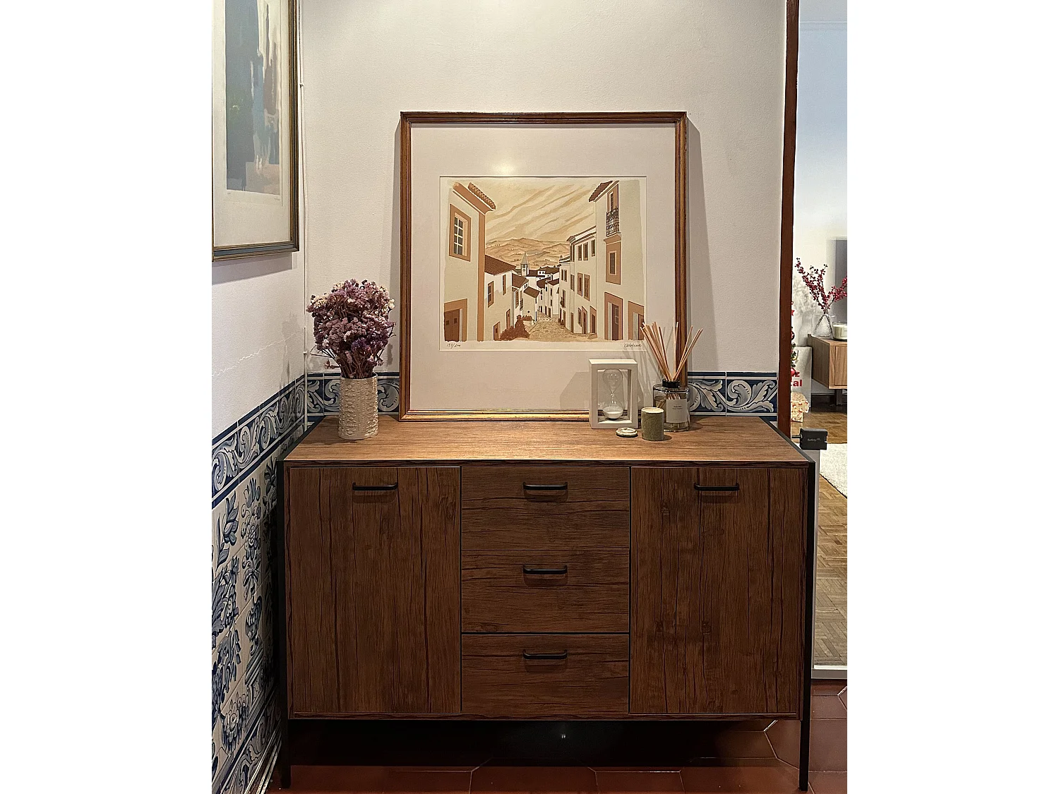 Commode 2 portes TIFTON Marron foncé