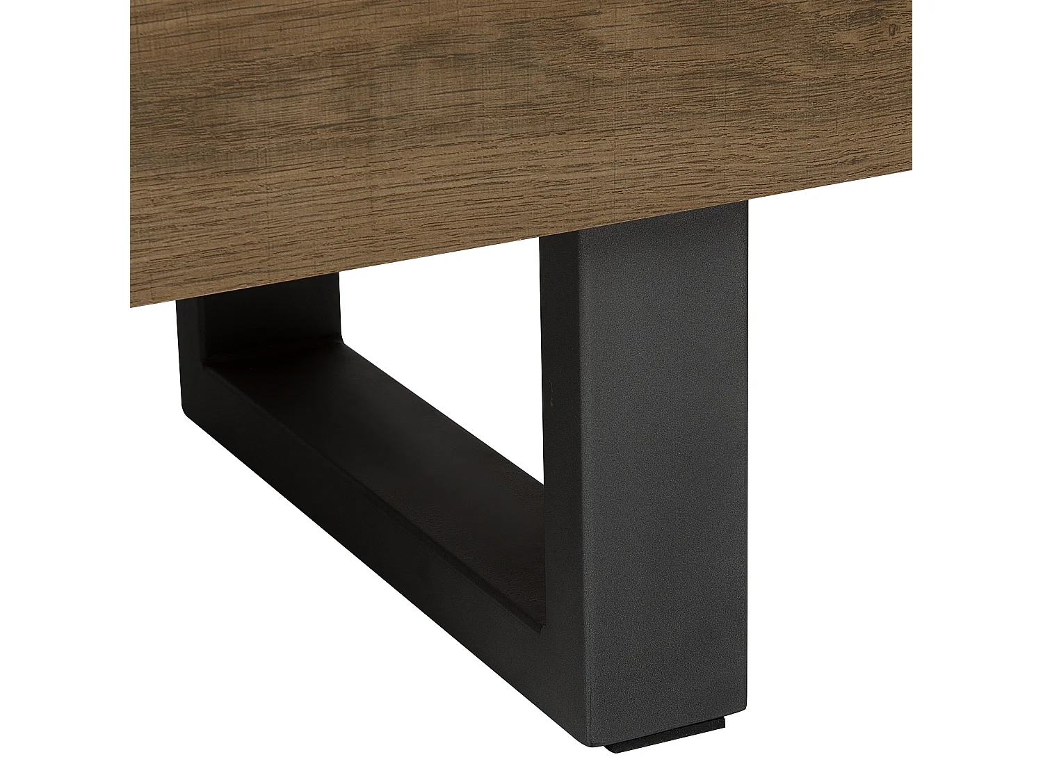 Modernes Sideboard mit 2 Türen dunkler Holzfarbton Industrieller Stil Timber