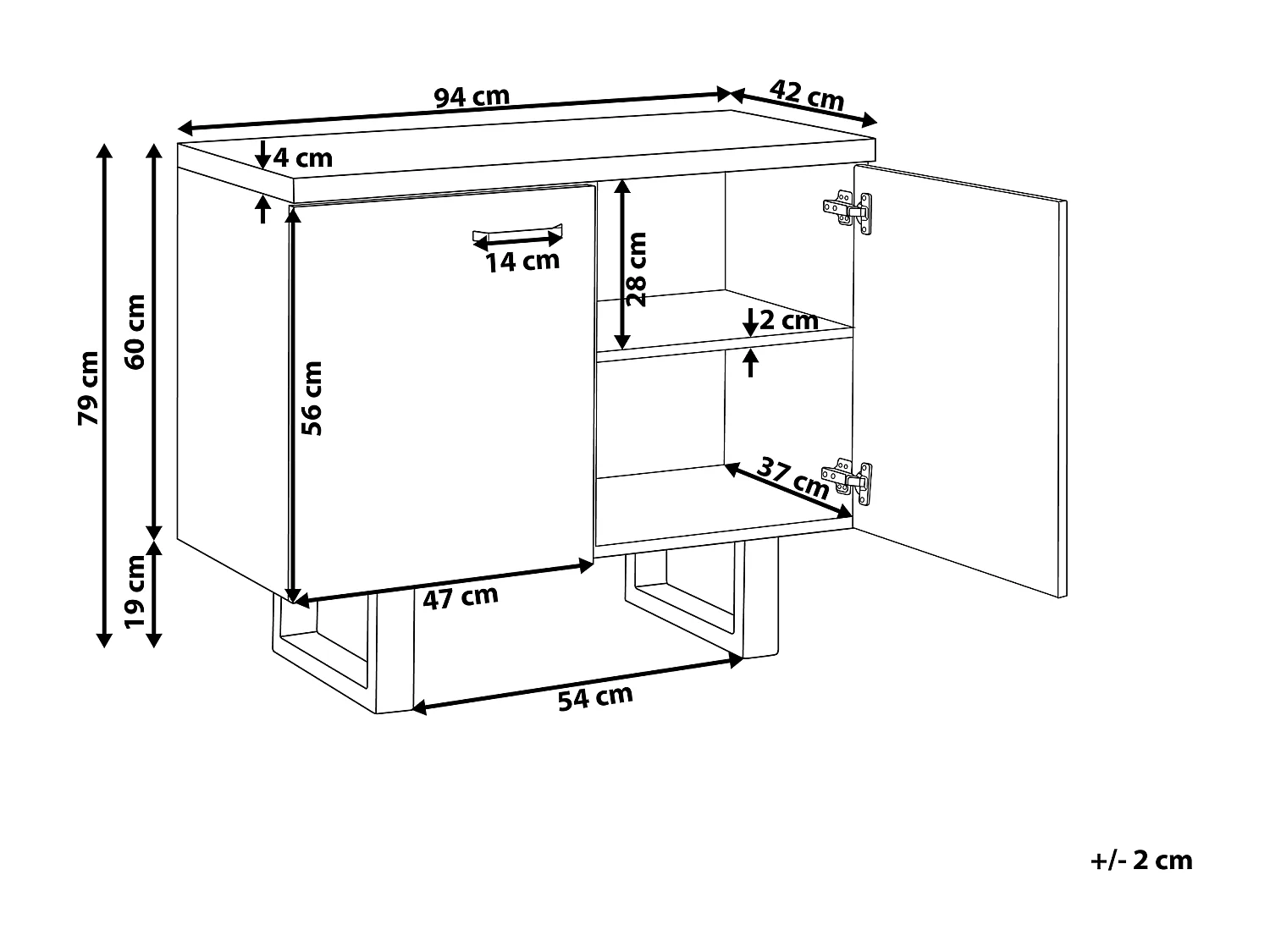 Armario TIMBER Marrón oscuro
