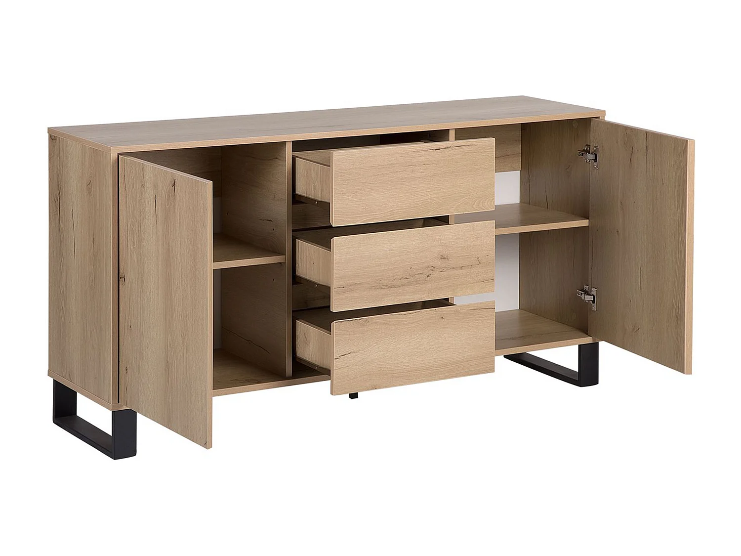Dressoir met 2 deuren ELDA Lichtbruin