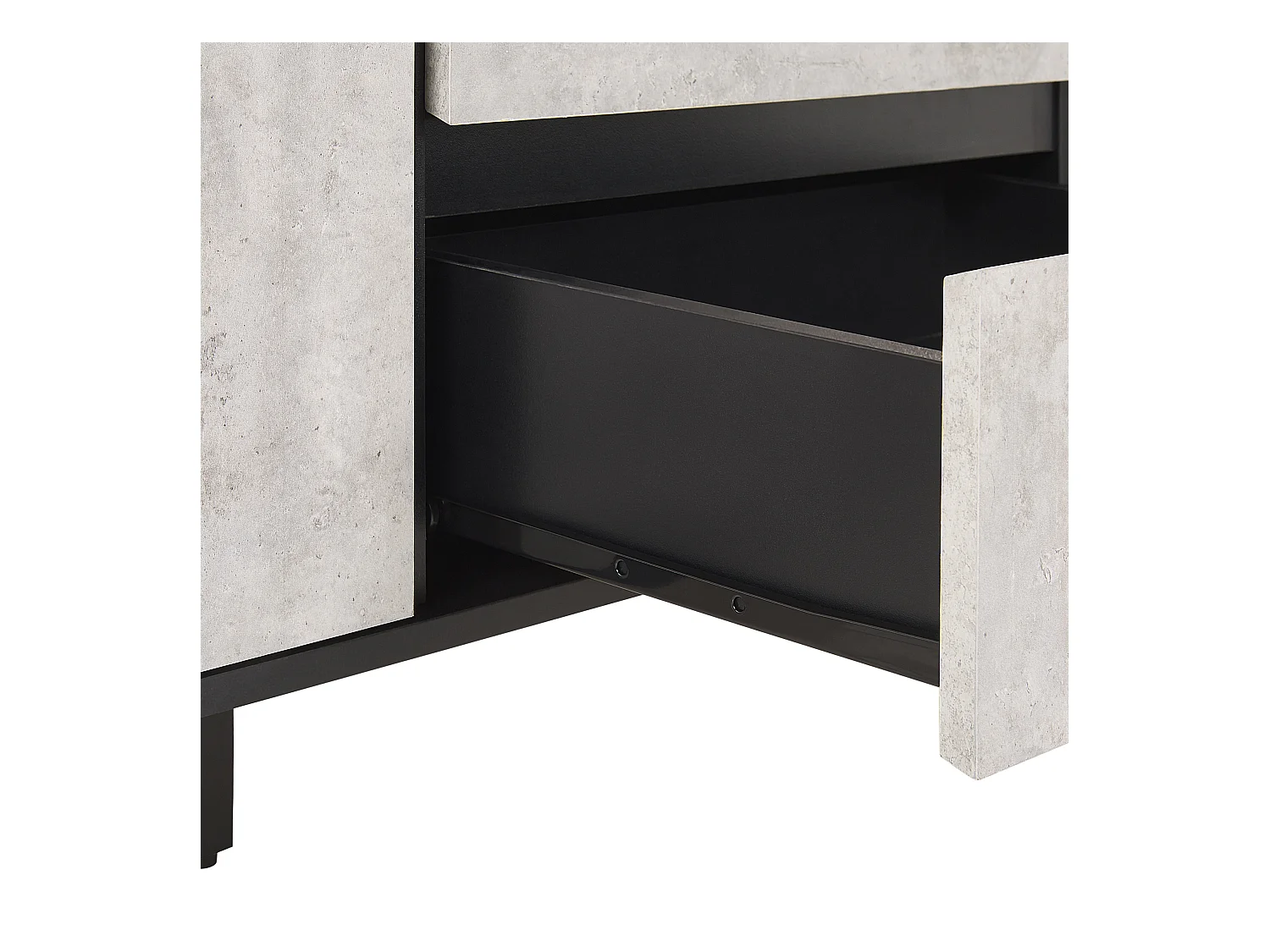 Modernes Sideboard Betonoptik/schwarz Blackpool