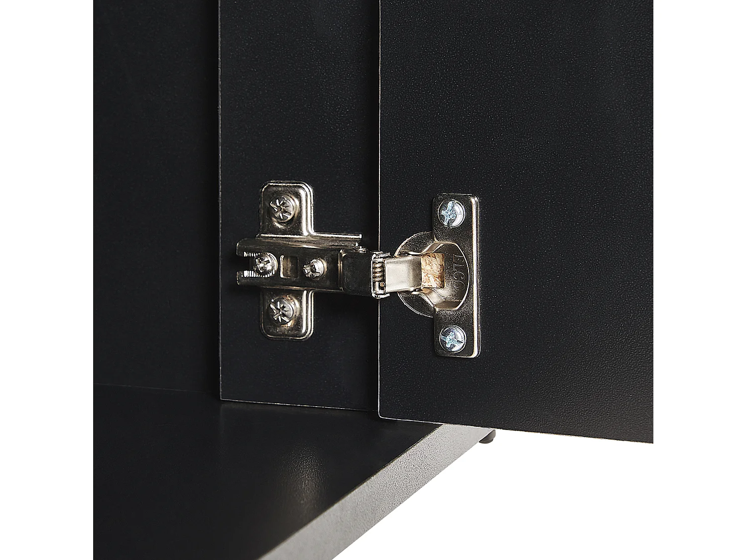 Aparador de duas portas BLACKPOOL Efeito de betão cinzento