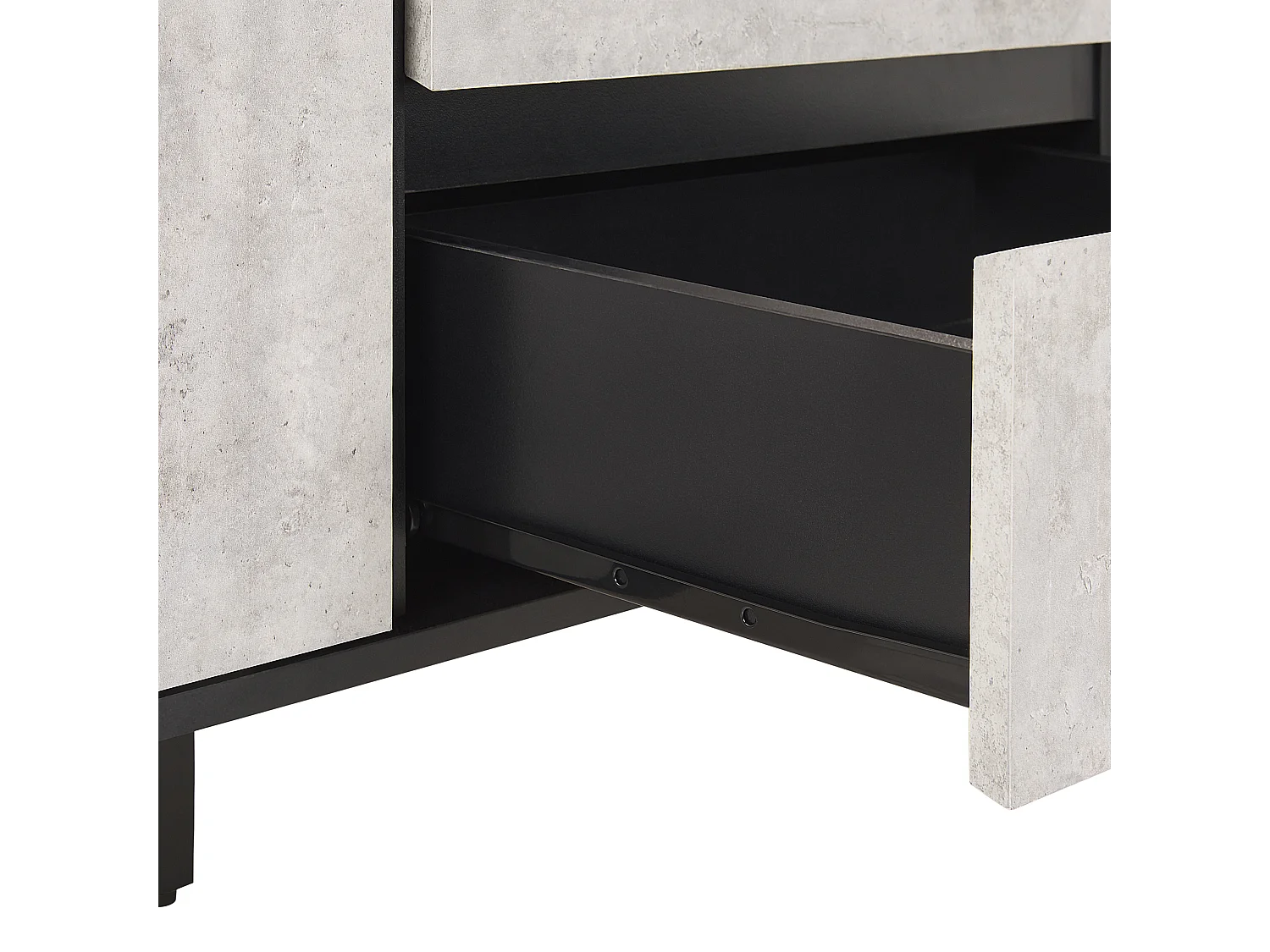 Credenza a 2 ante BLACKPOOL Grigio effetto cemento