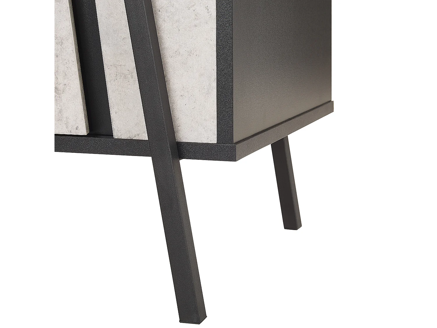 Credenza a 2 ante BLACKPOOL Grigio effetto cemento