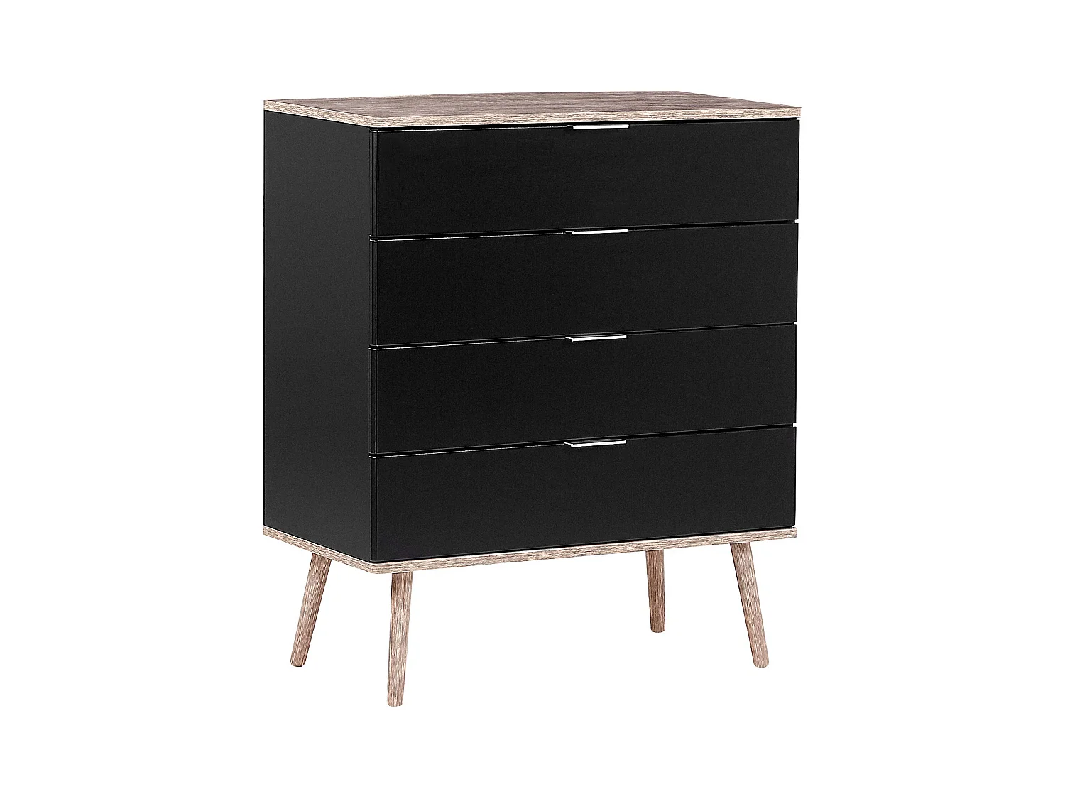 Commode à 4 tiroirs WALPI Noir
