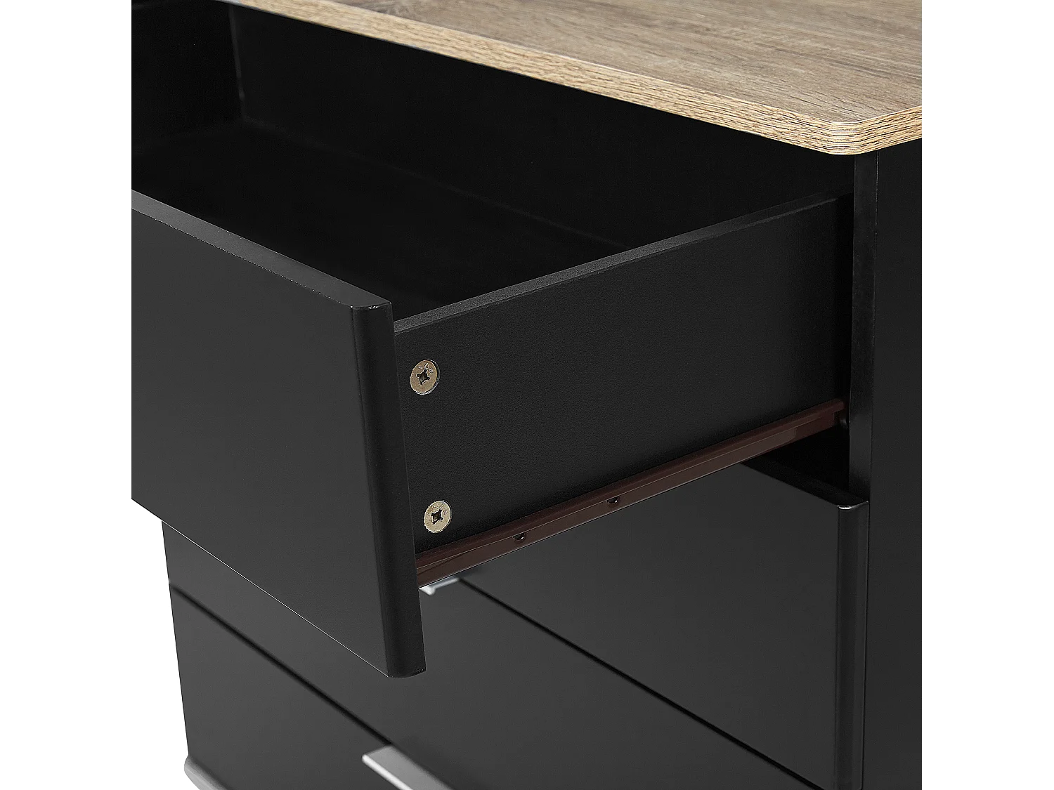 Cassettiera 4 cassetti WALPI Nero