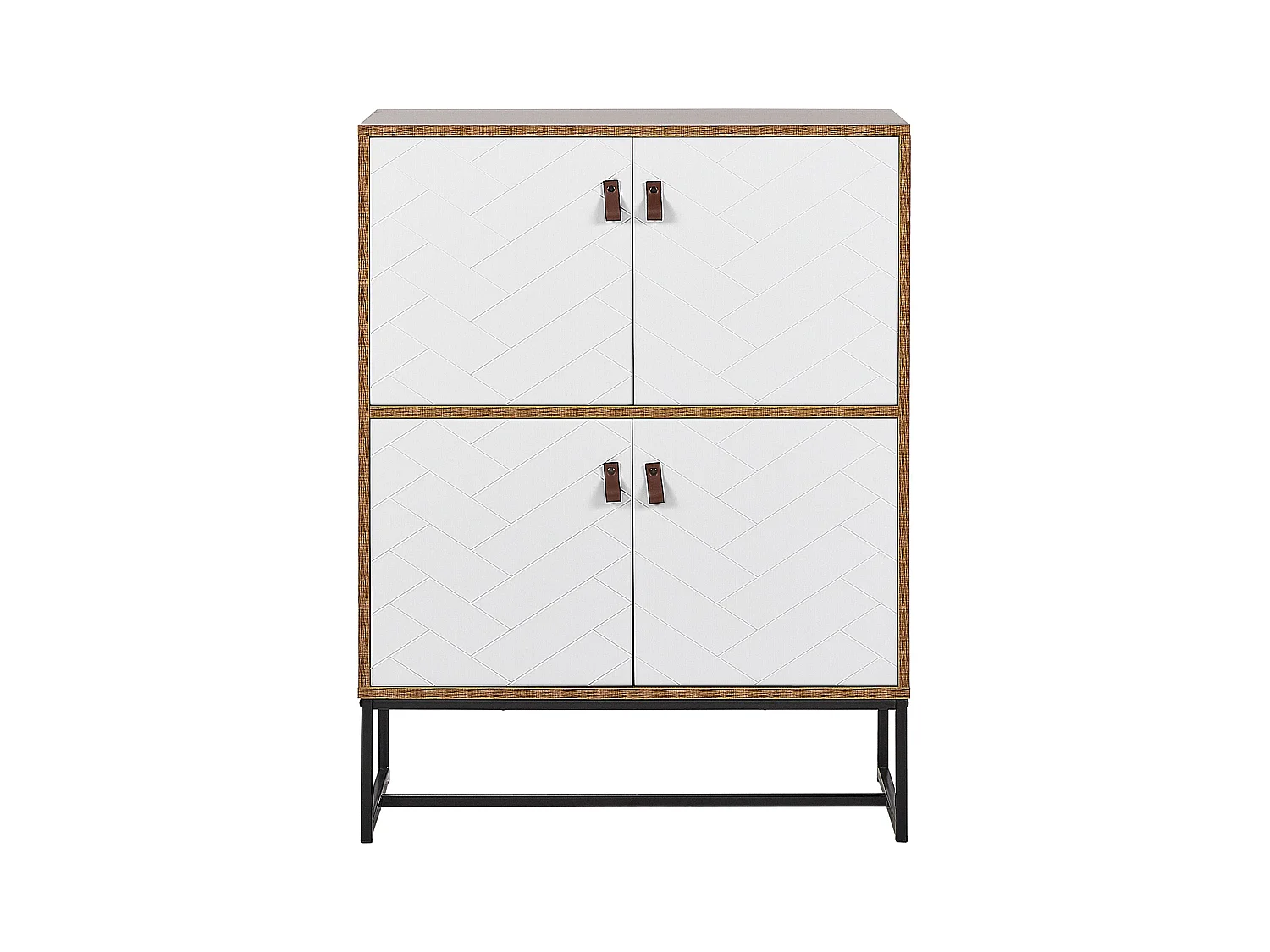 Armoire NUEVA Marron clair/blanc