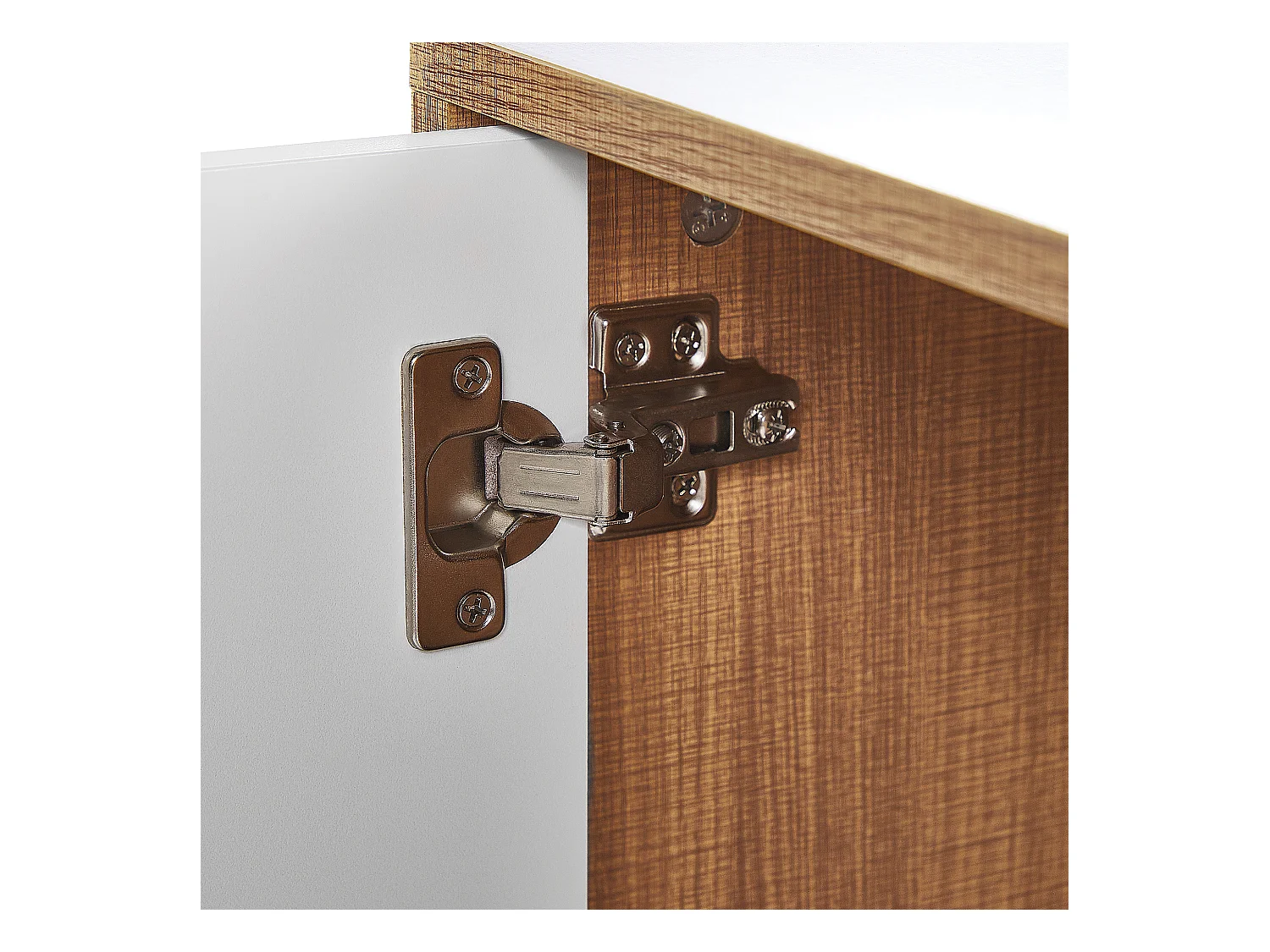 Armoire NUEVA Marron clair/blanc