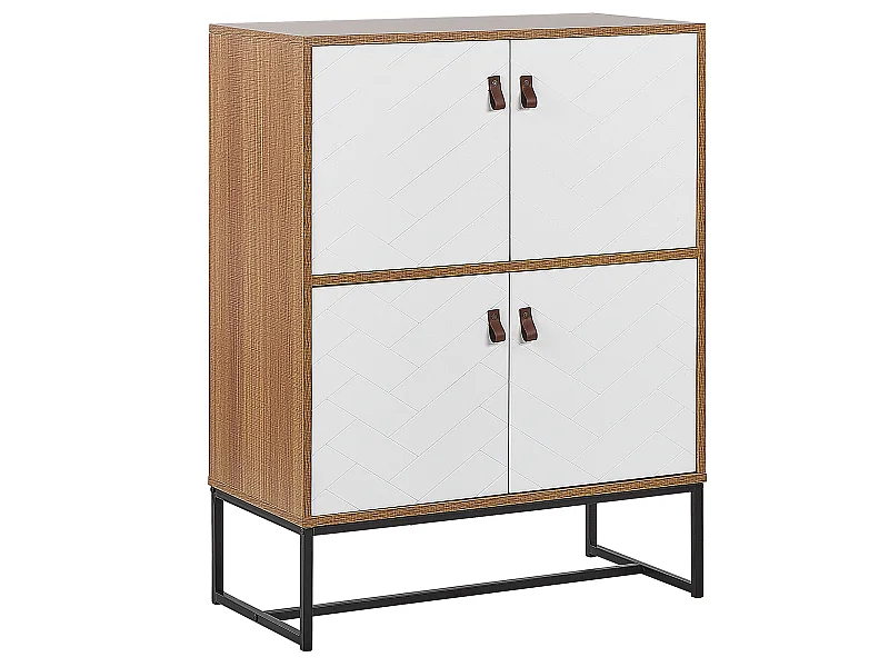 Kast NUEVA Lichtbruin/wit