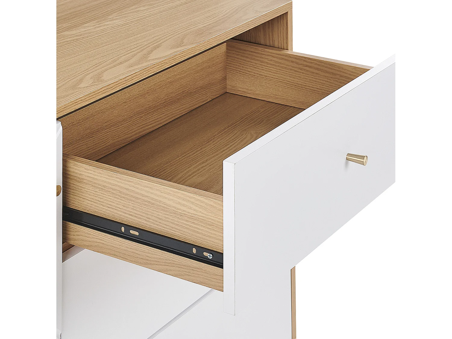 Commode PALMER Marron/blanc