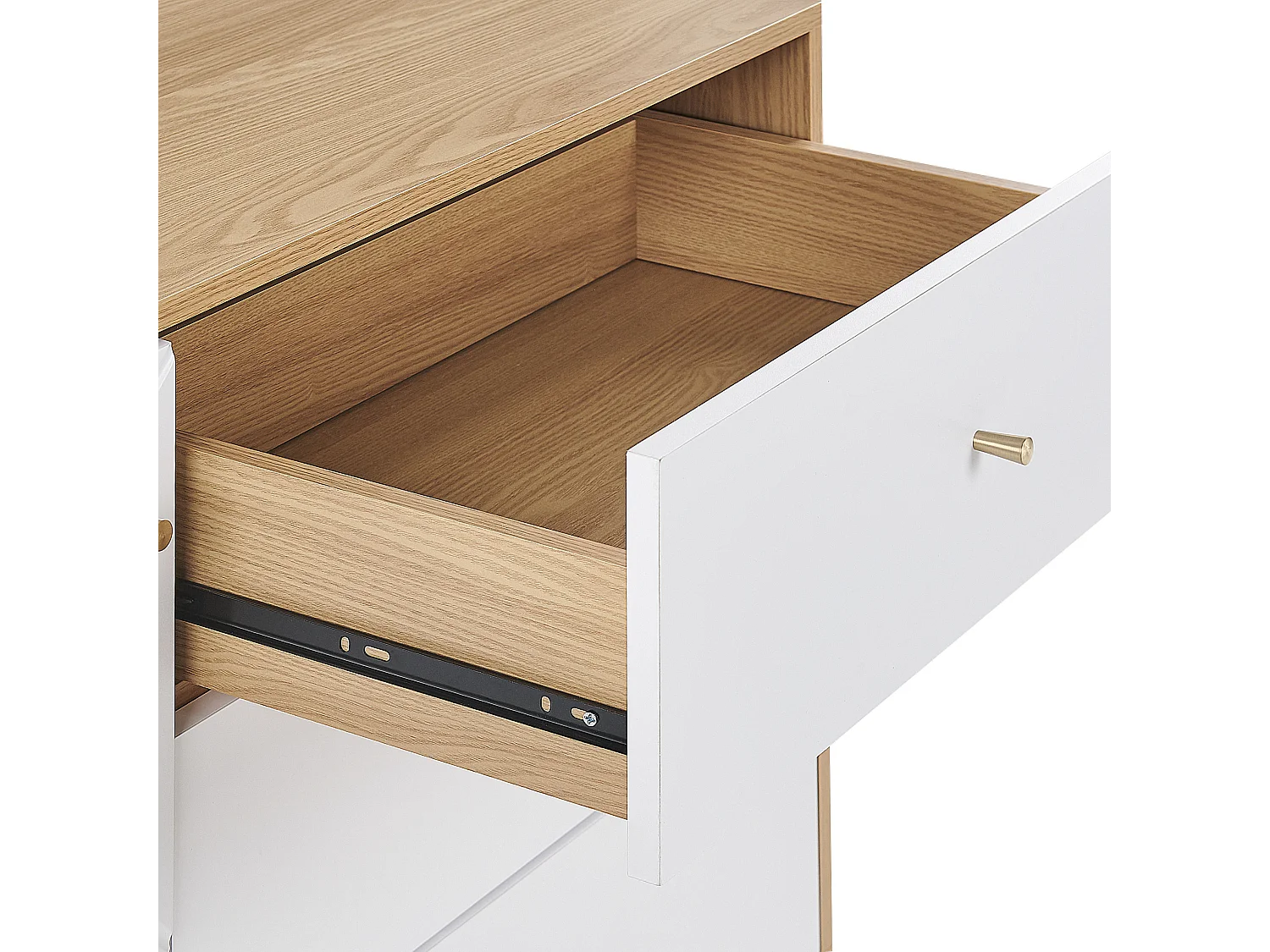 Commode PALMER Marron/blanc