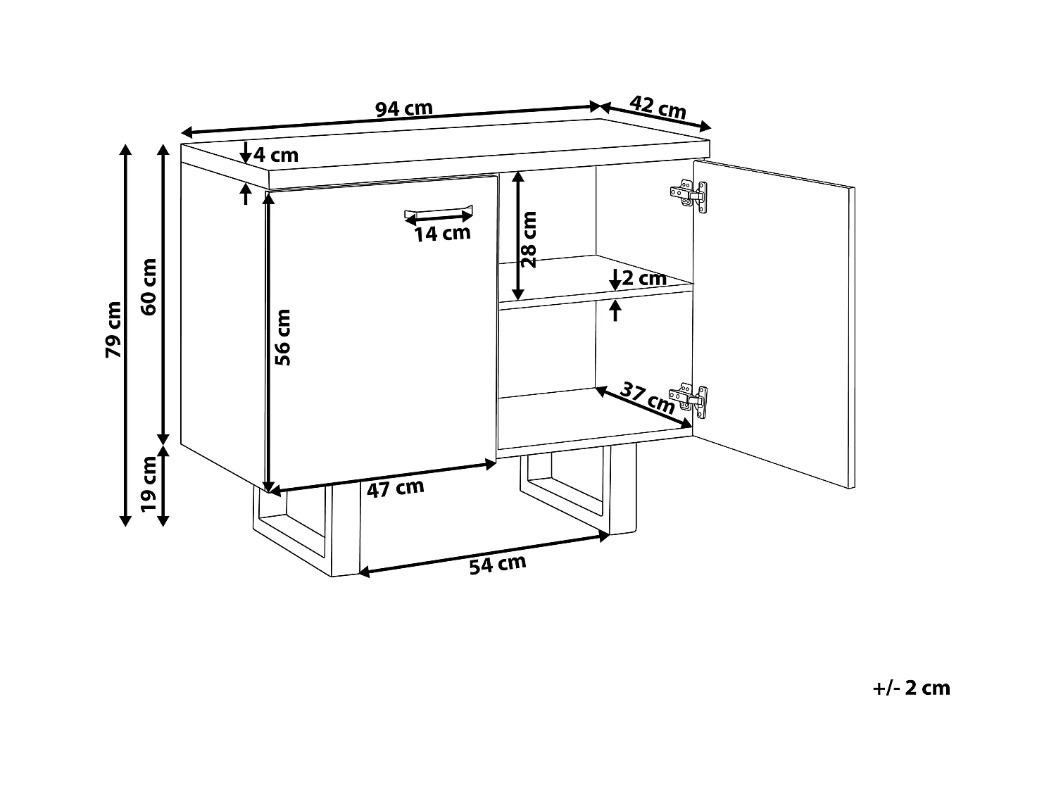 Armoire TIMBER Marron clair