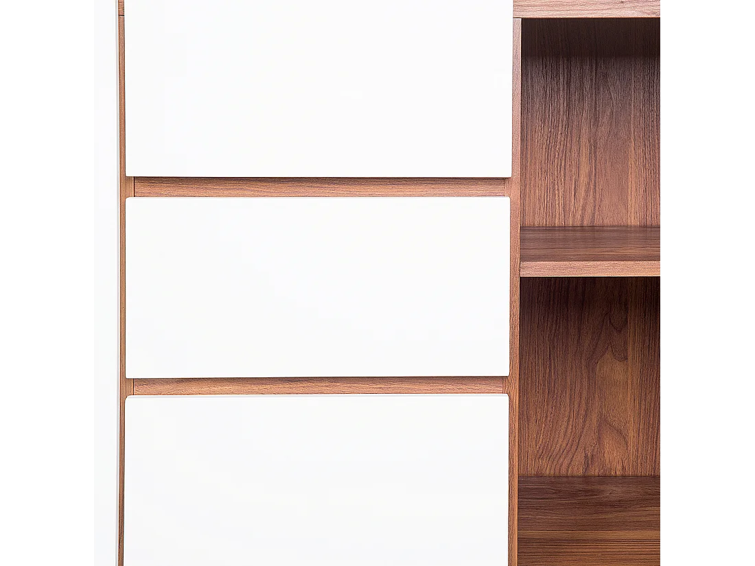 Commode à 3 tiroirs PITTSBURGH Marron