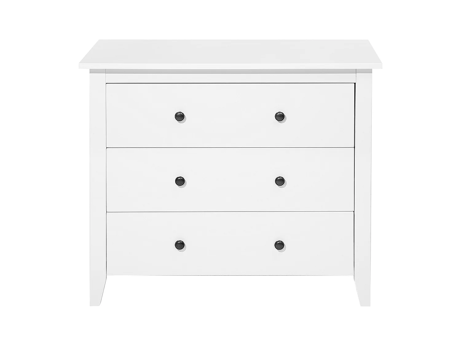 Kommode im skandinavischem Stil 3 Schubladen weiß Torrance