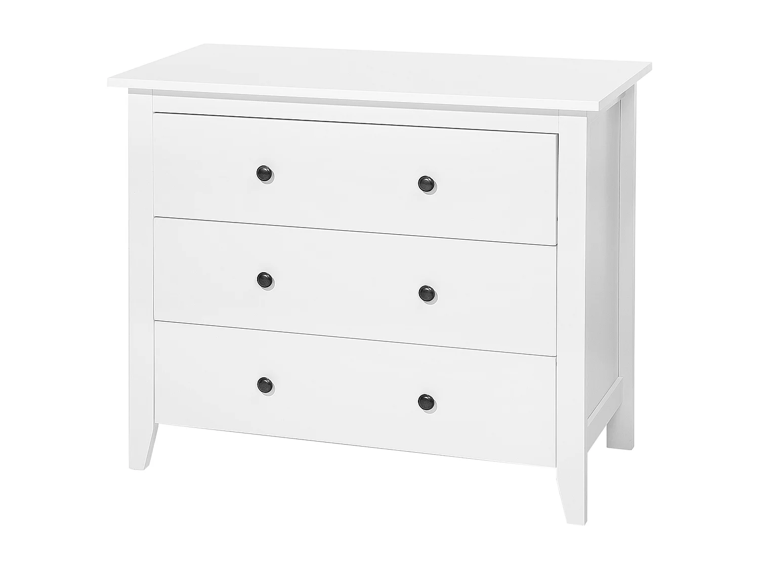 Commode à 3 tiroirs TORRANCE Blanc