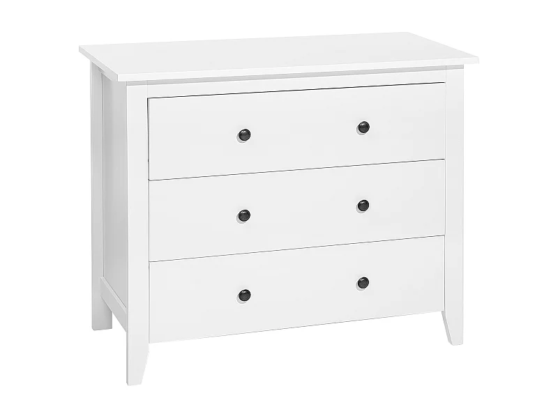 Commode à 3 tiroirs TORRANCE Blanc
