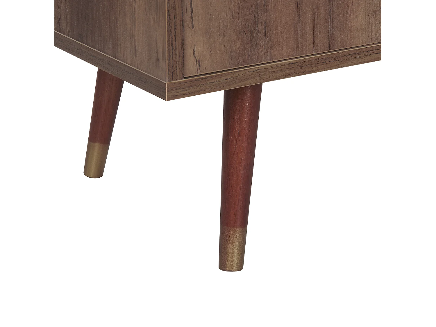 Modernes TV Lowboard heller Holzfarbton mit 3 Schubladen und 2 Schränken Ulika