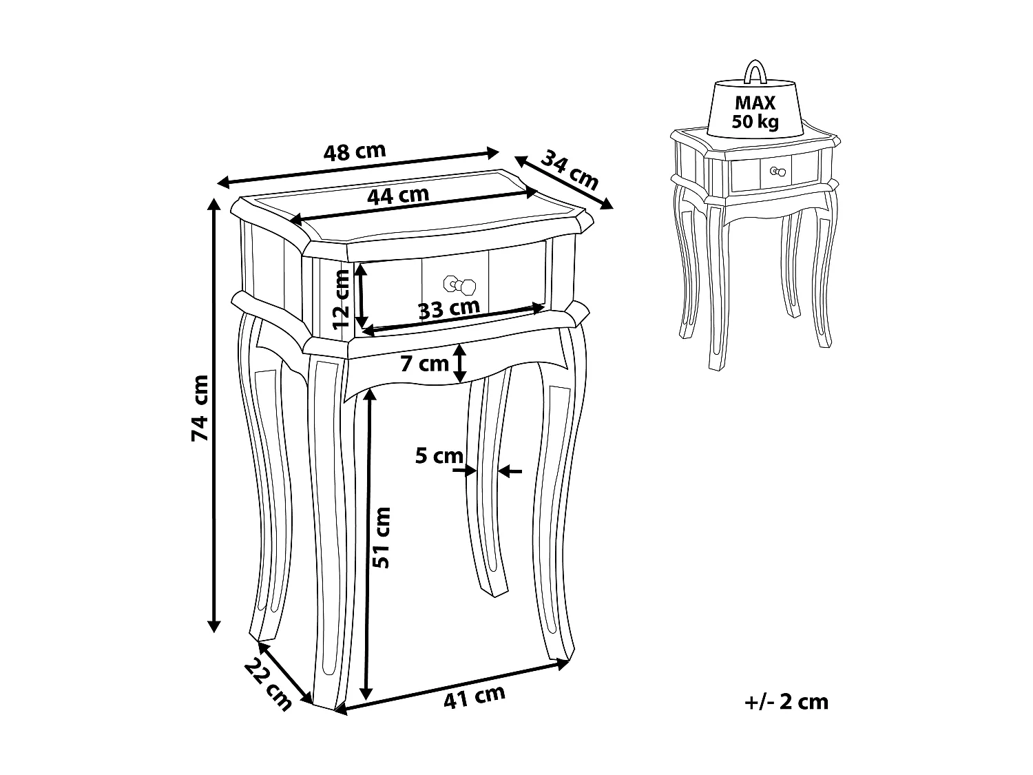 Consoletafel SOMMA Spiegelend zilver