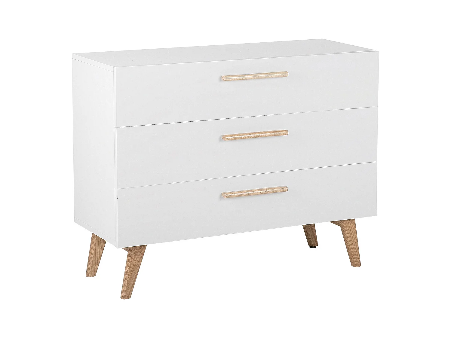 Commode à 3 tiroirs SALEM Blanc