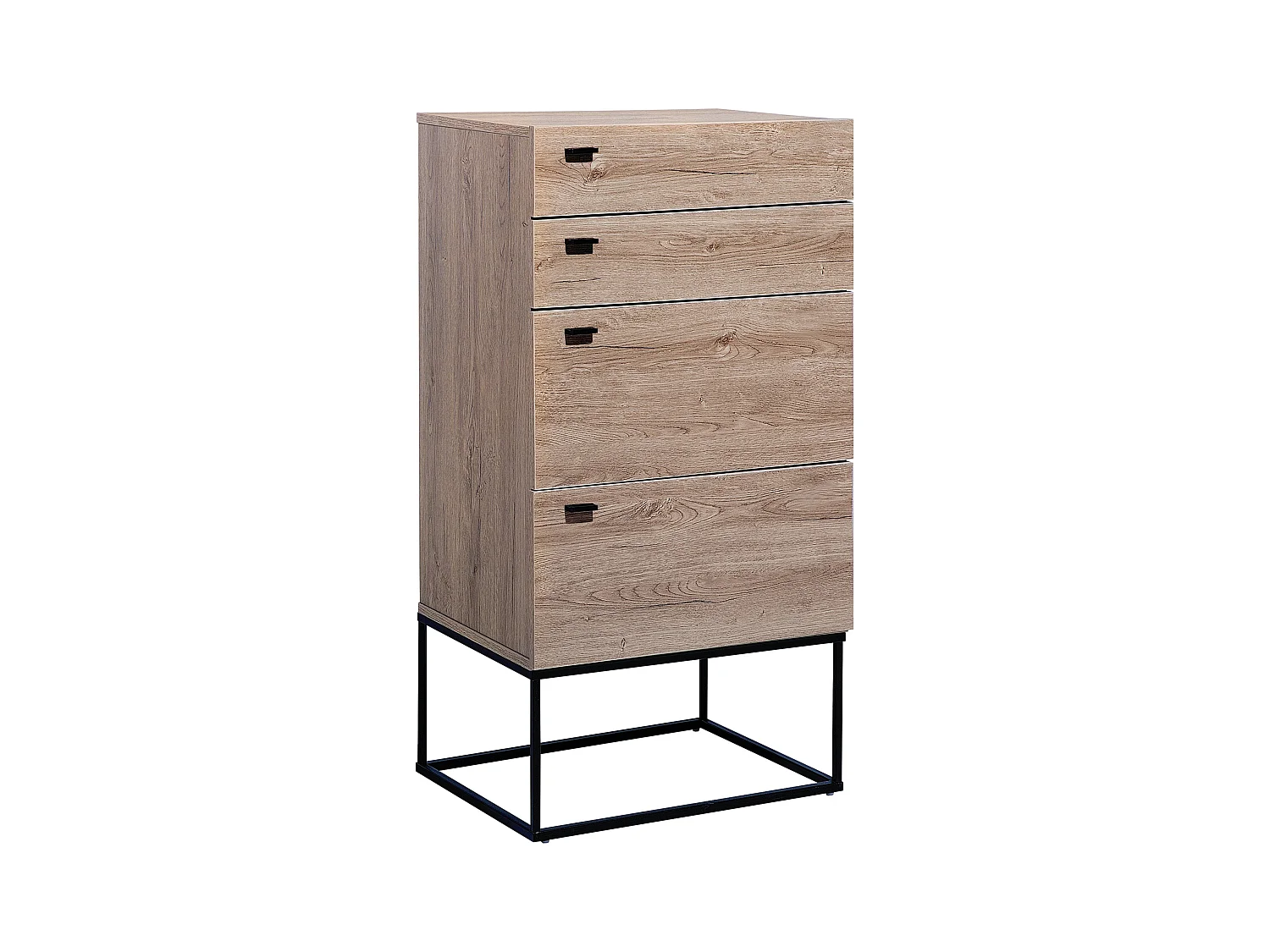 Commode à 4 tiroirs ACRA Marron clair