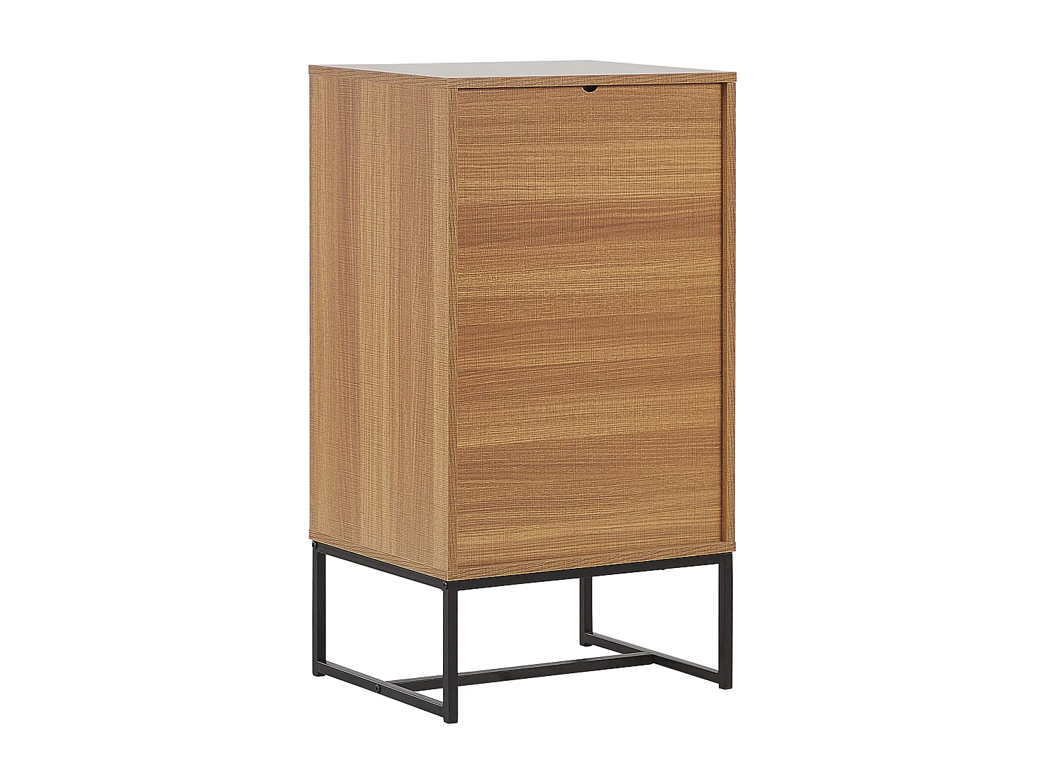 Moderne Kommode heller Holzfarbton / weiss 3 Schubladen Nueva