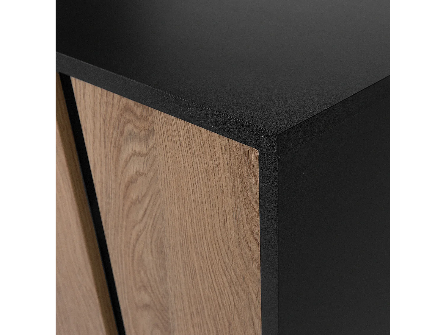Credenza a 2 ante BLACKPOOL Marrone/ Nero