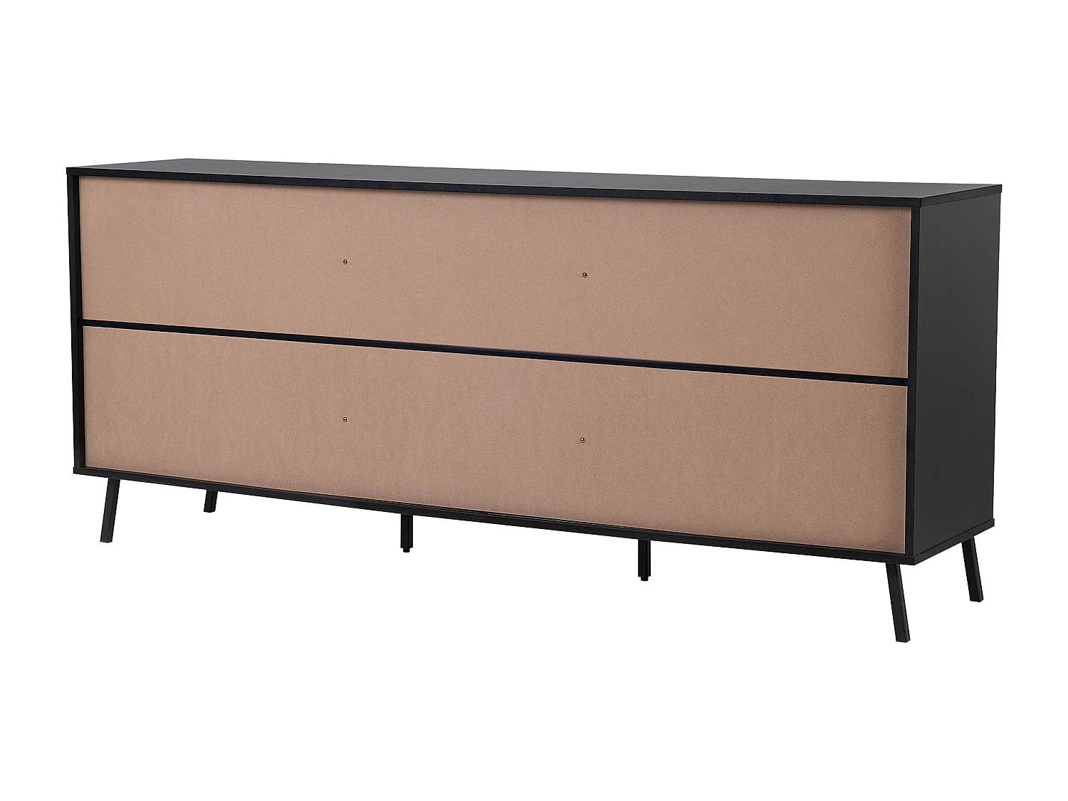 Commode 2 portes BLACKPOOL Marron/noir