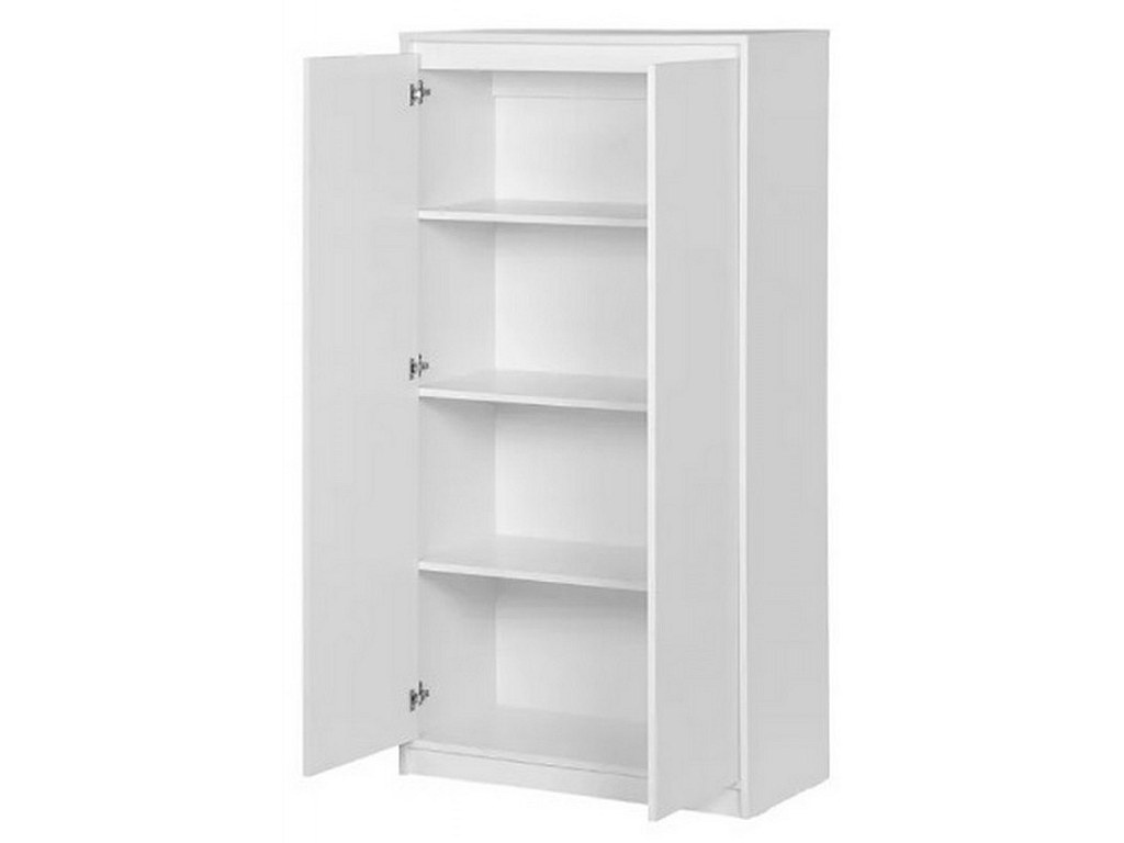 Armoire Haute 2 Portes Blanche