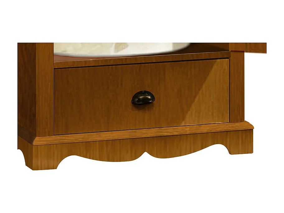 Bonnetière Pin Massif Miel Style Anglais 4 Niches L 70 H 186 P 42 cm