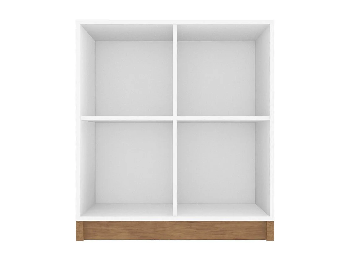 Rayonnage Blanc 4 Niches L 68 H 76 P 36 cm