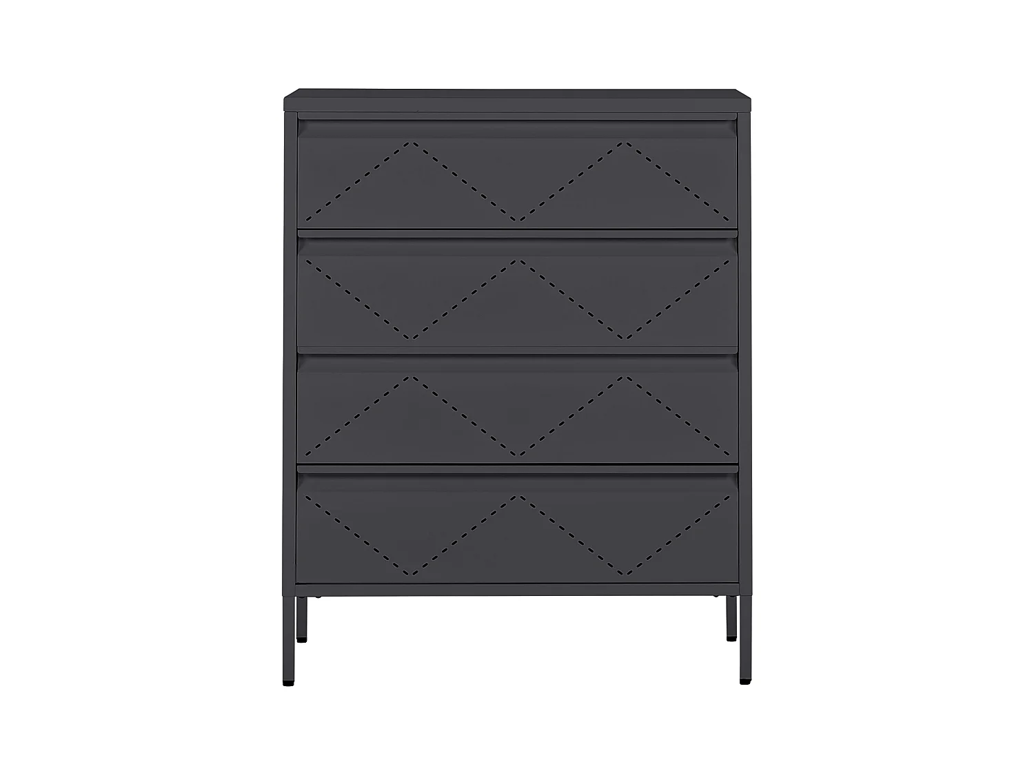 Ladekast MATANA Metaal Zwart