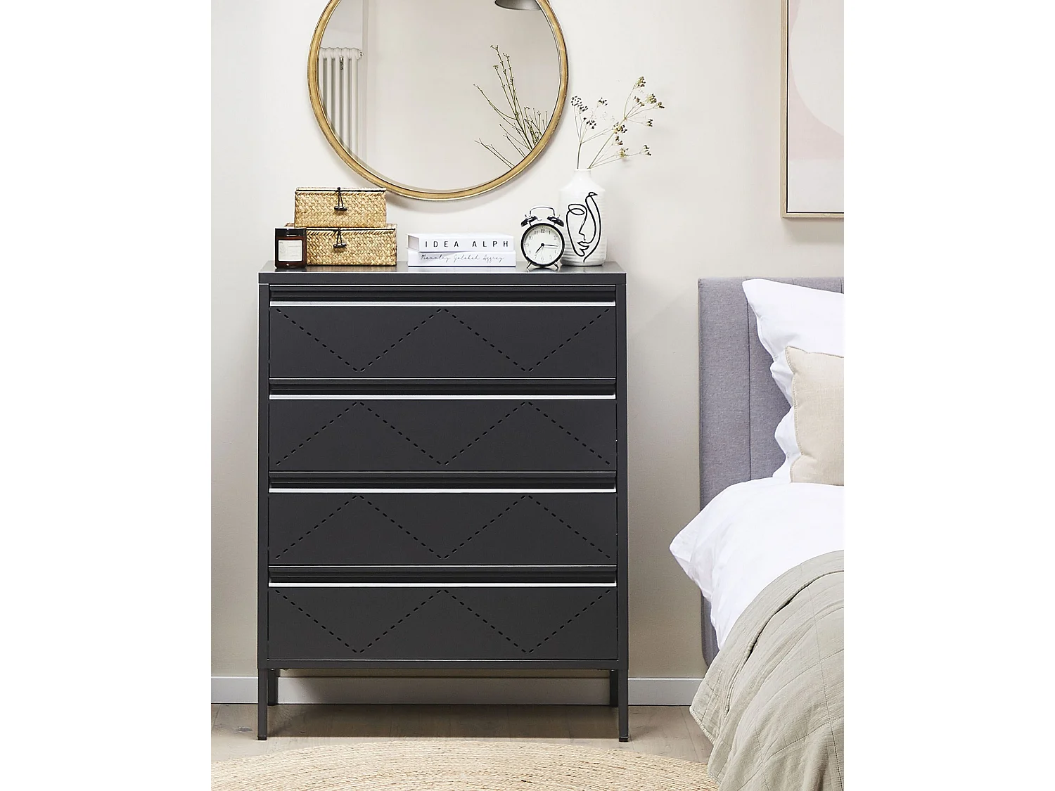 Cómoda MATANA Metal Negro