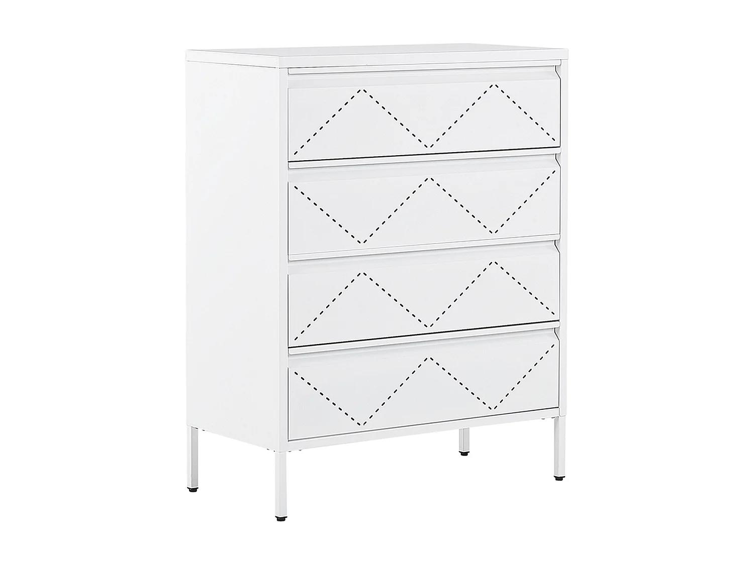 Ladekast MATANA Metaal Wit