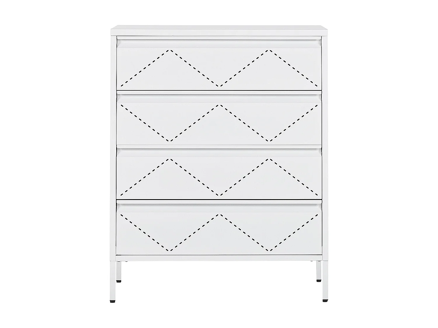 Meuble à tiroirs MATANA Métal Blanc