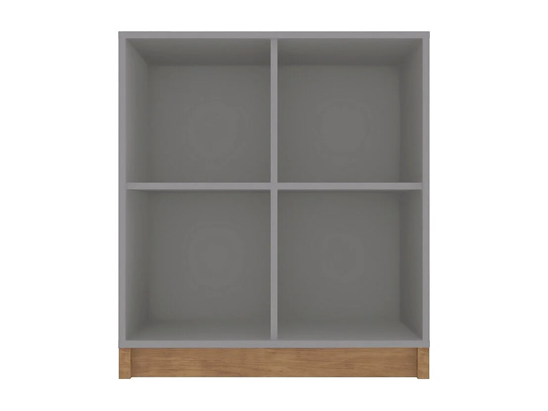 Rayonnage Bas Gris 4 Niches L 68 H 76 P 36 cm