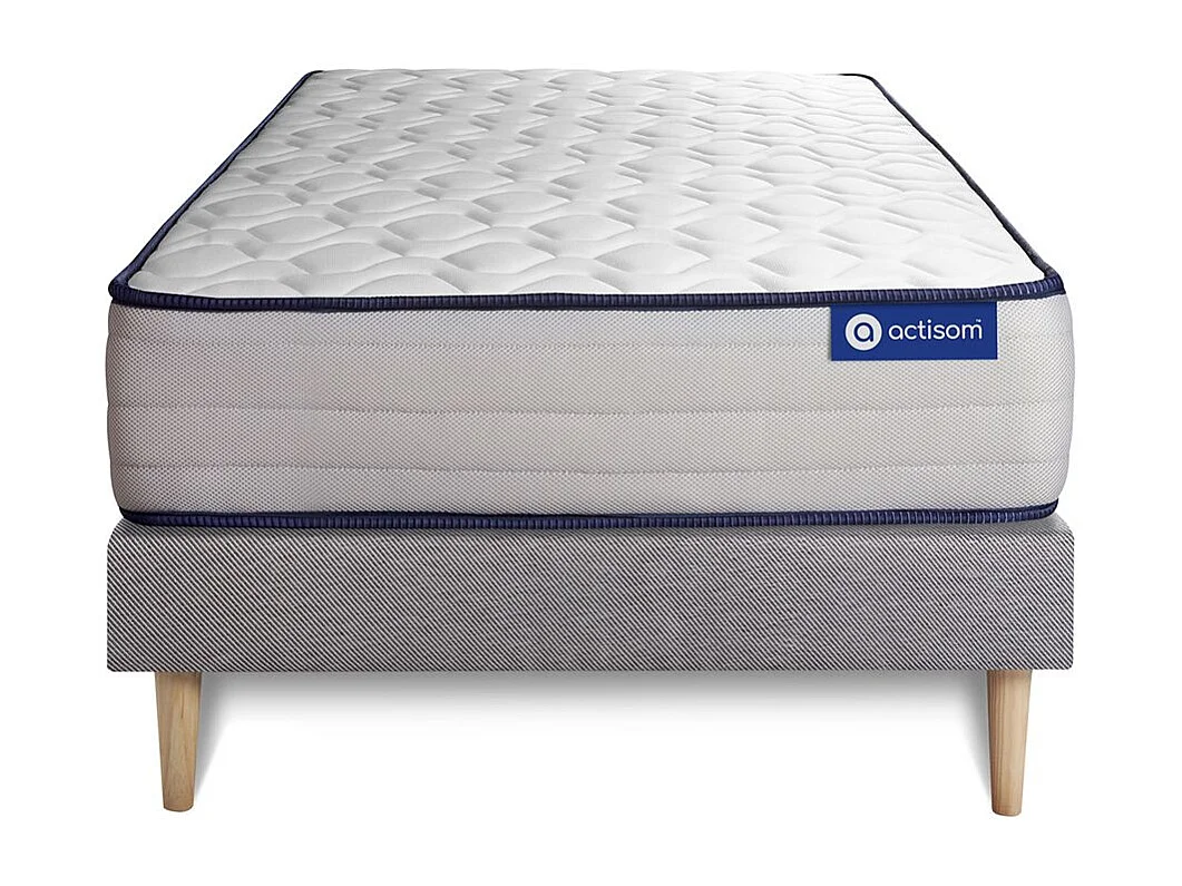 Kit rete e materasso matrimoniale Actilatex form 90x200cm - Spessore : 22cm - Lattice e memory foam - rigido