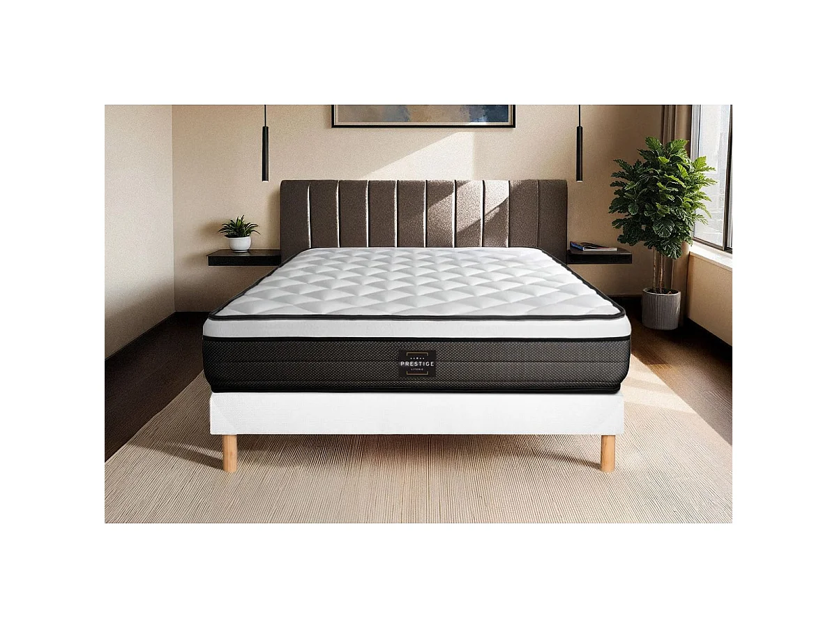 Ensemble Suite 90x200 Ressorts ensachés, mémoire de forme 5 zones