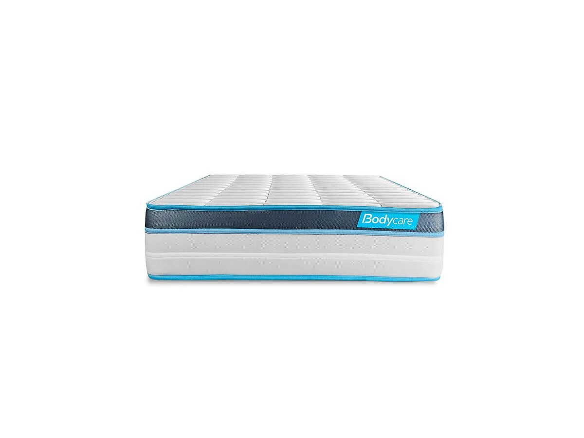 Ensemble 90x200 matelas BodyFit à mémoire de forme + sommier kit gris