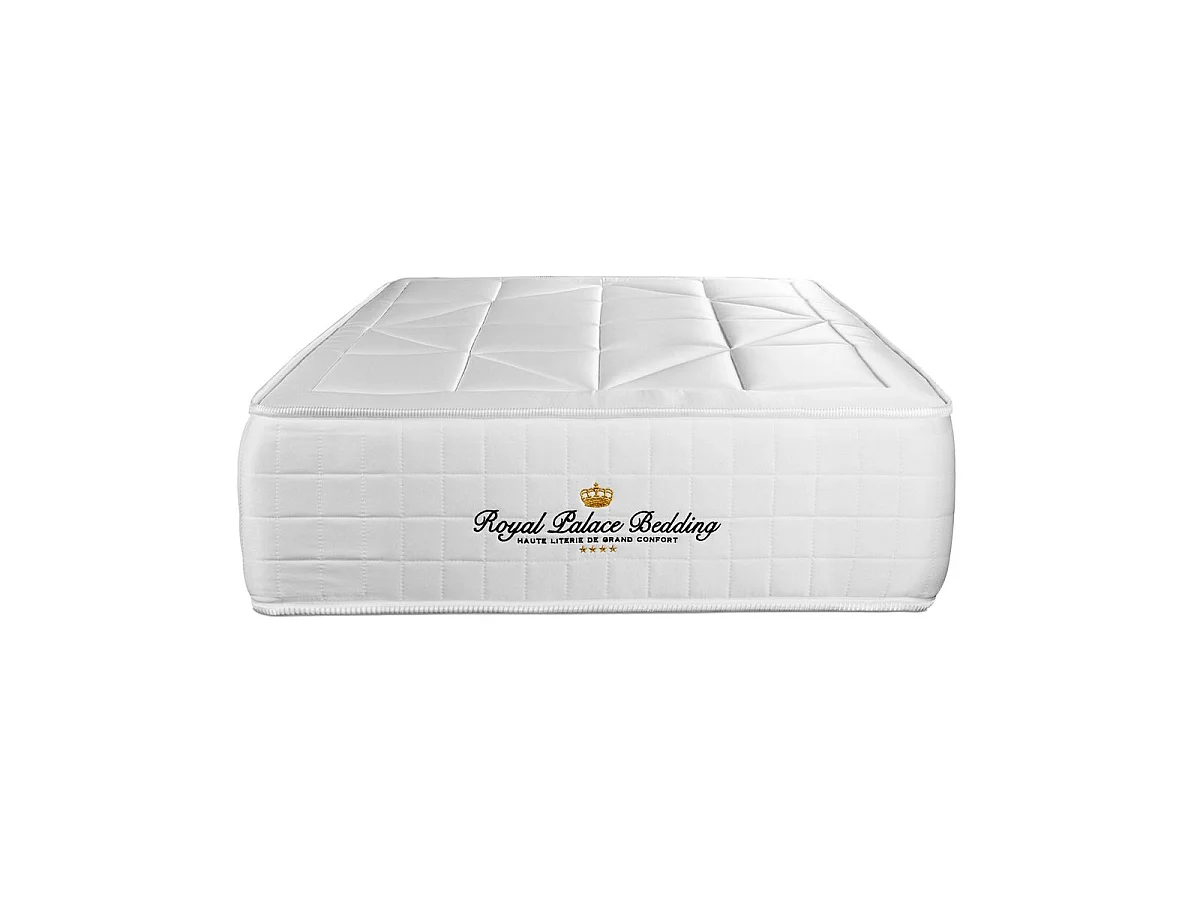 lattenbodem en Windsor matras 90x190 cm , Matrasdikte : 26 cm , traagschuim en pocketveren , gebalanceerd, 5 comfortzones