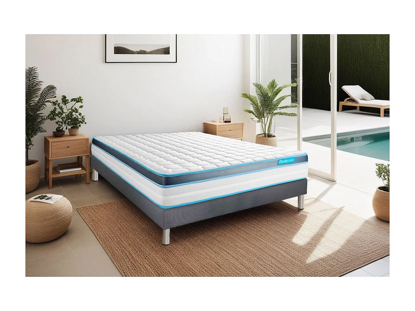 Ensemble PERFORM 140x200 Mousse à mémoire de forme ProfiZone 5 zones Ultra épaisseur