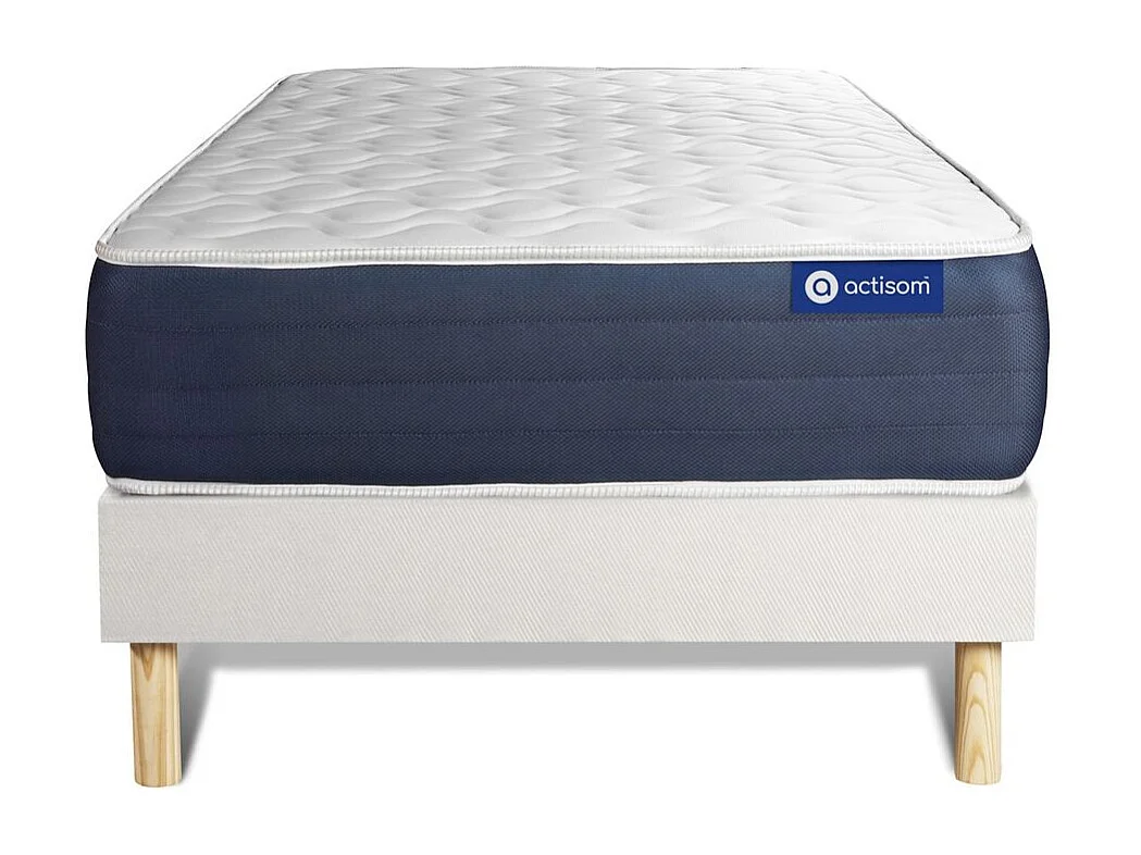 Lattenbodem en Actimemo sleep matras 90x190cm , matrasdikte : 22 cm , traagschuim , gebalanceerd, 5 comfortzones