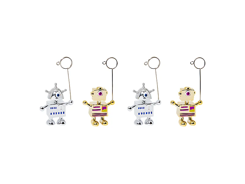 Porte-Cartes de Noël Figurines Robots Pop