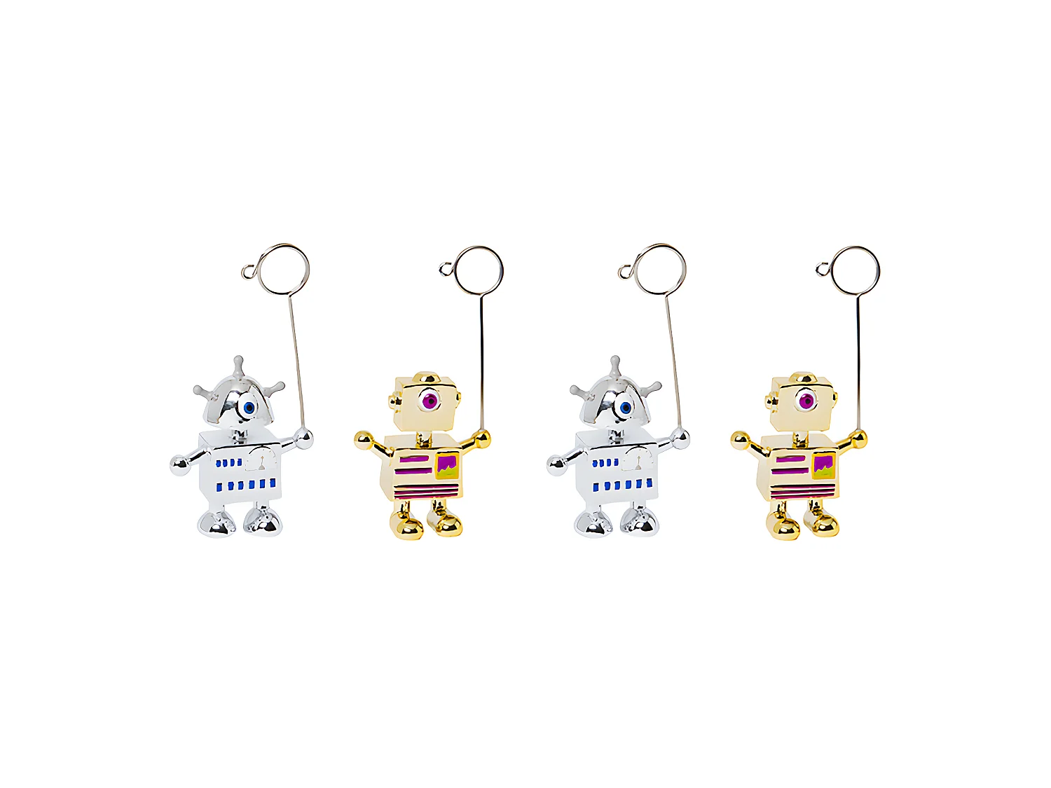 Porte-Cartes de Noël Figurines Robots Pop