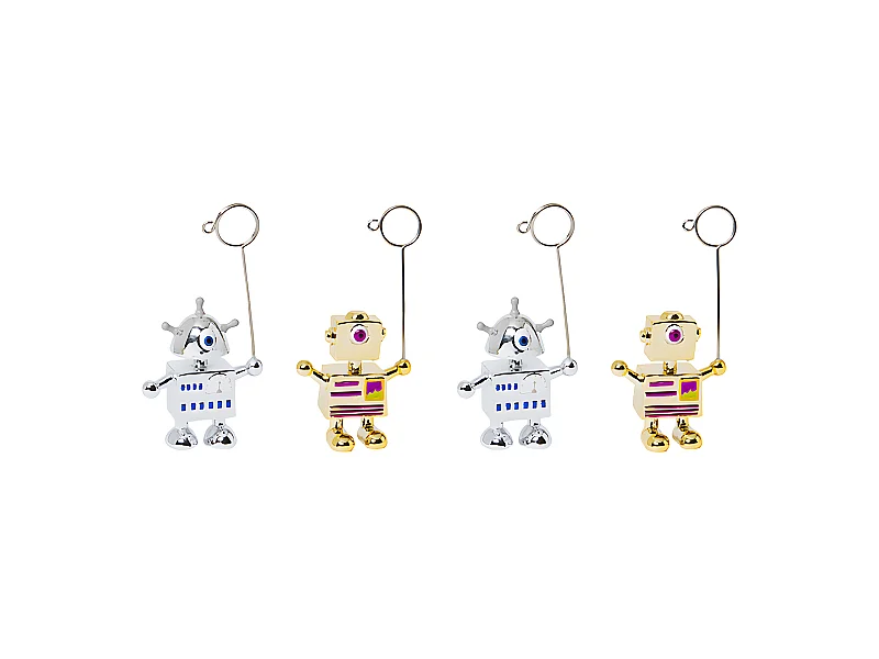 Porte-Cartes de Noël Figurines Robots Pop