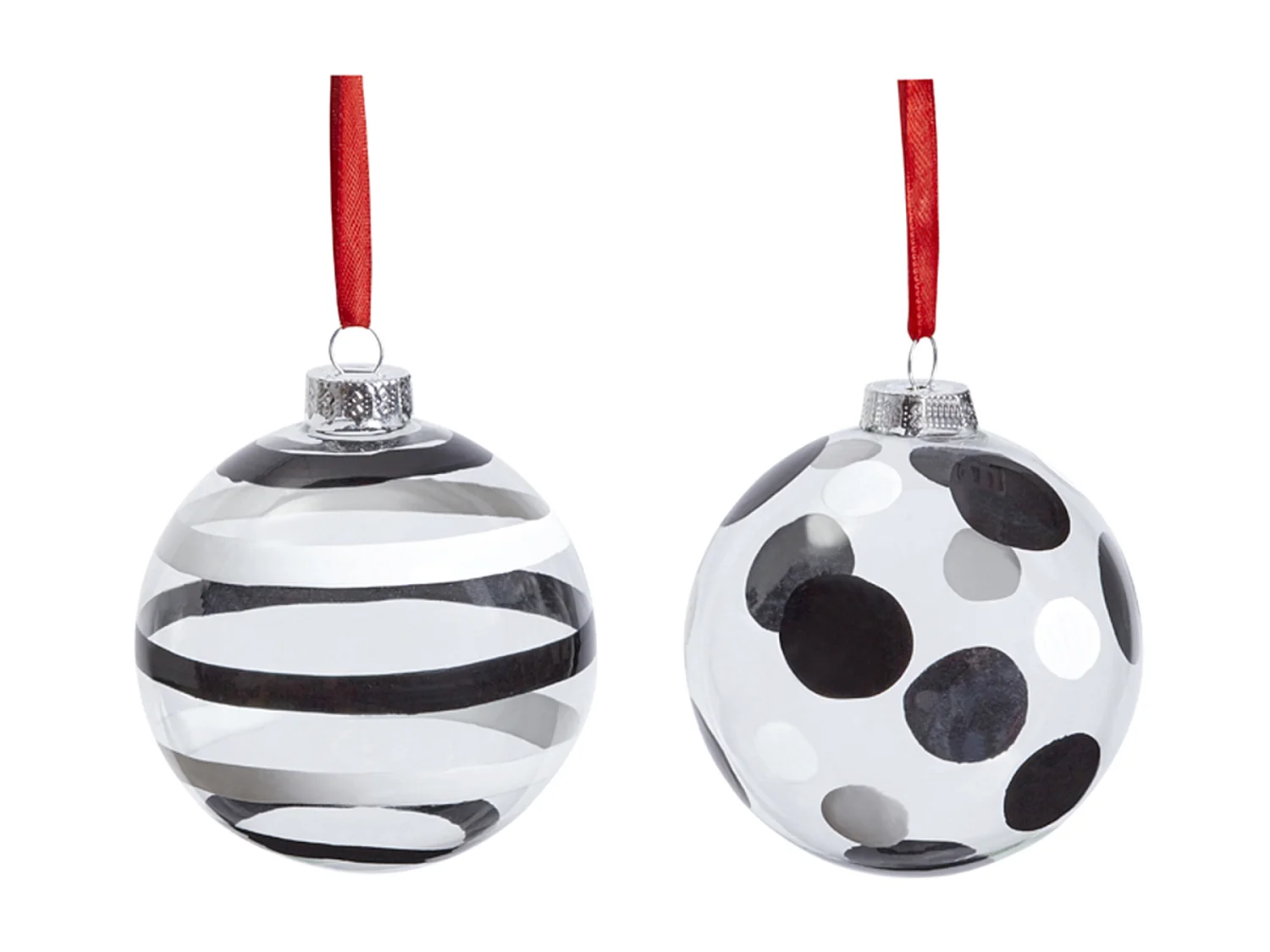 Boules de Noël Transparentes à Motifs