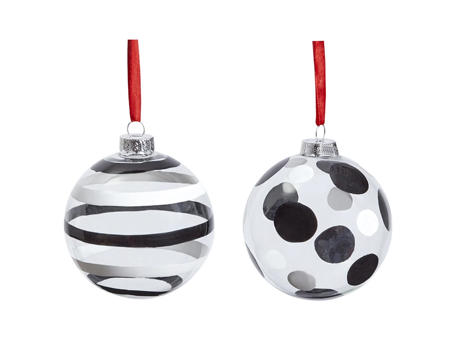 Boules de Noël Transparentes à Motifs