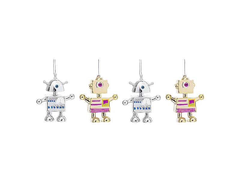 Suspensions de Noël Pop Robots