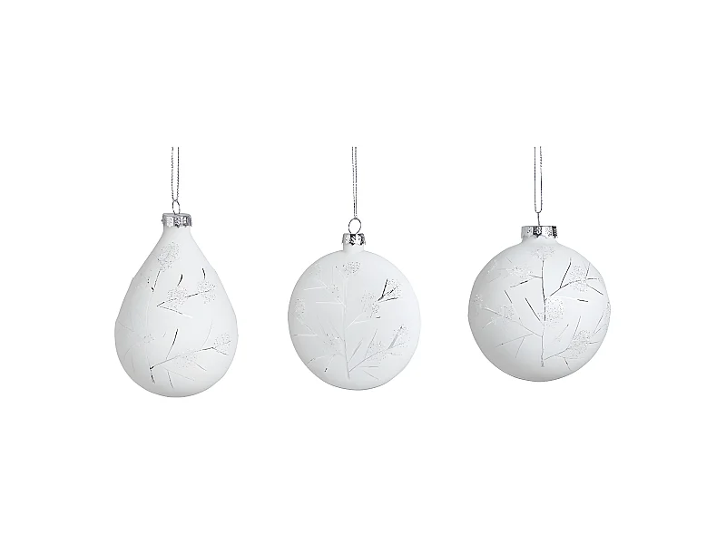 Boules de Noël Effet Givre
