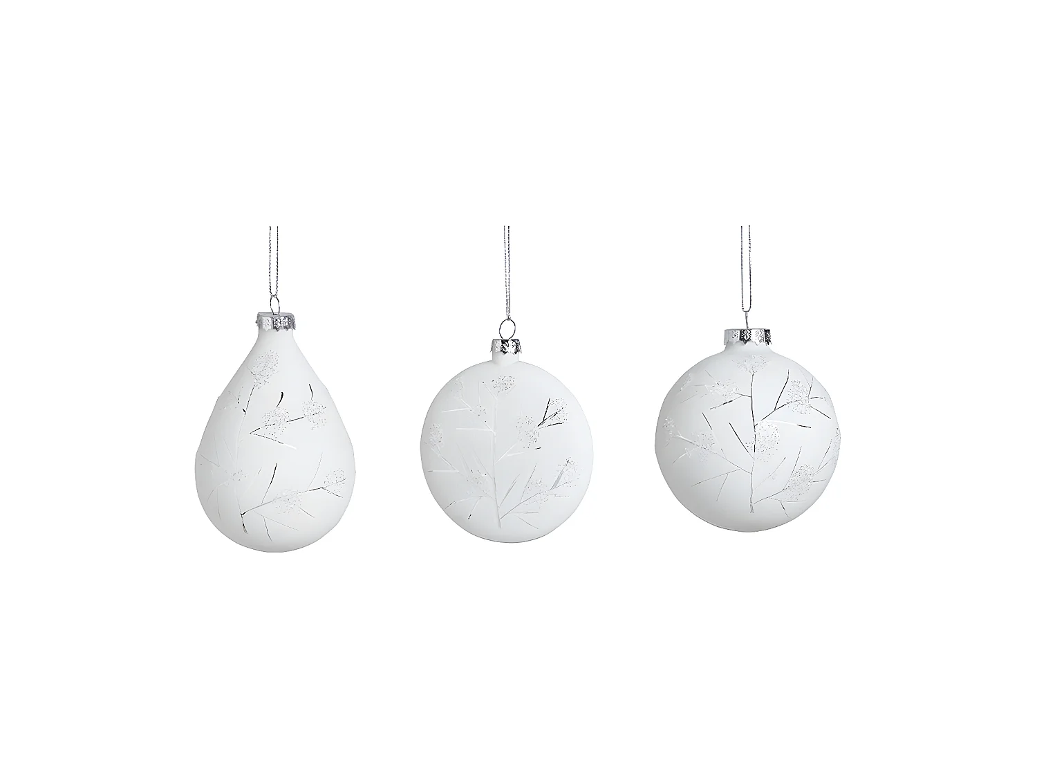Boules de Noël Effet Givre