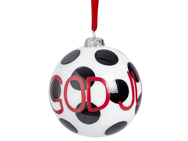 Boule de Noël à Motif et Écritures